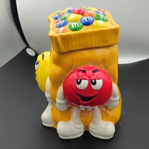 M&M'S COOKIES JAR in Yellow Bag Extremely Rare And Collectible